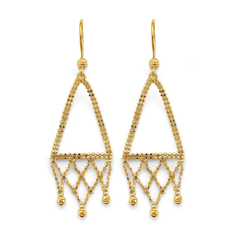 14KY Beaded Earring