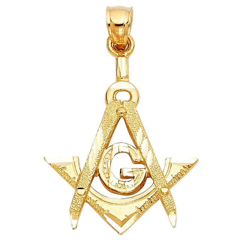 14KY FREEMASON MASONIC PENDANT