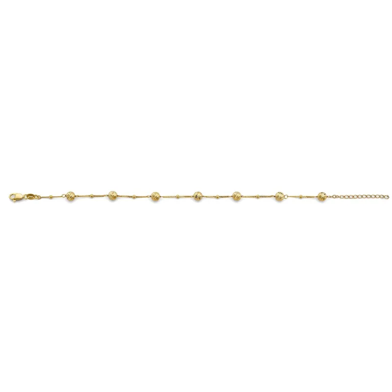 14KY D.C. Ball Bracelet