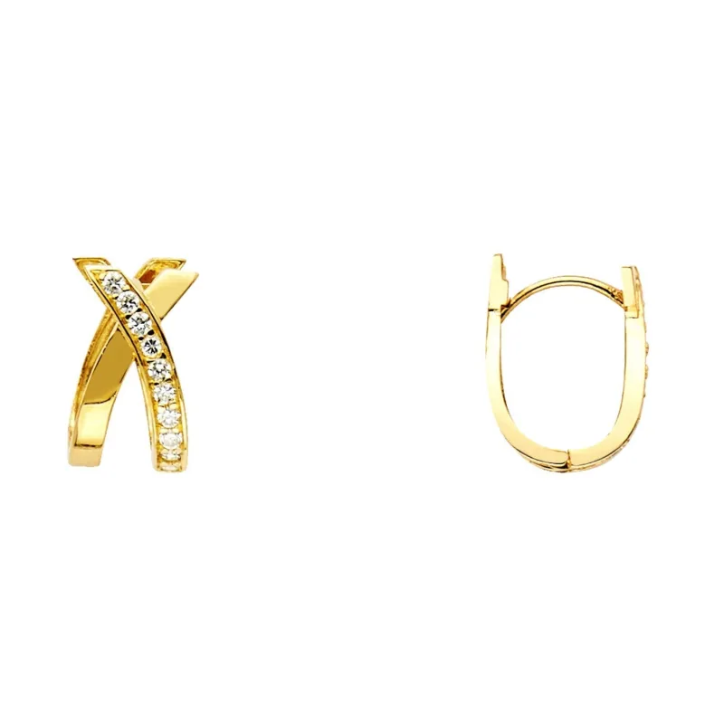 14KY X DESIGN RD CZ U-SH EA (8X15MM)