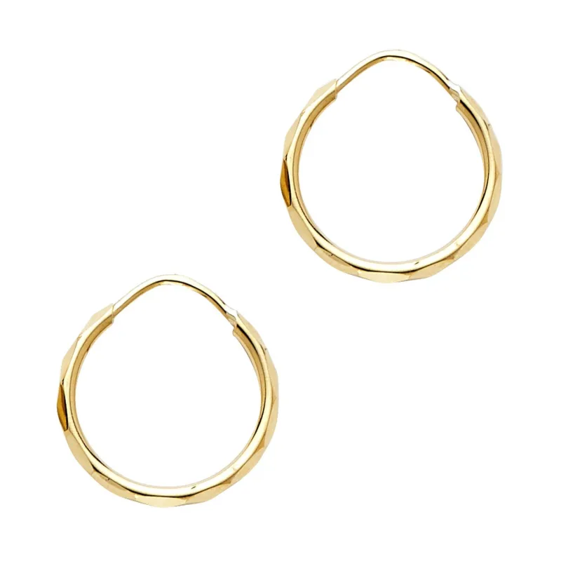 14KY 1.5MM FACETED RD TB HOOP (14MM)