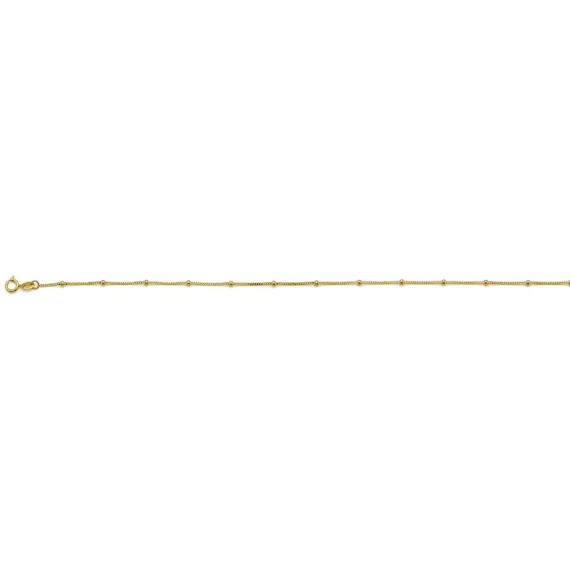 14KY 1.9mm Plain Ball Station Chain
