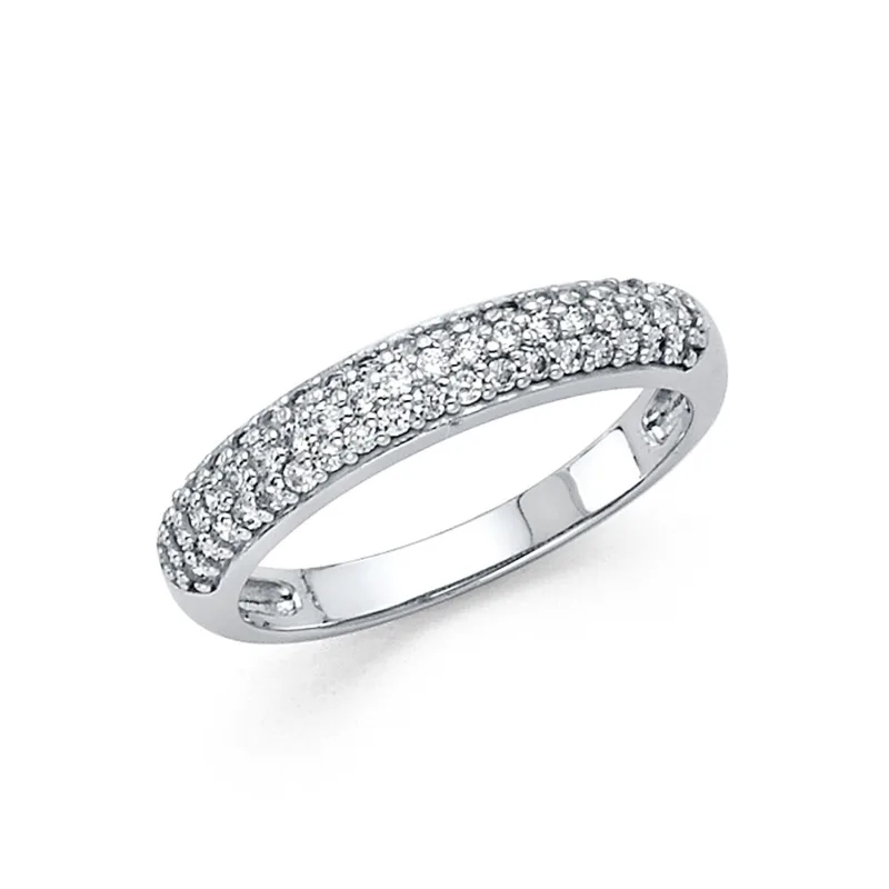14KW CZ WEDDING BAND (RG82W)