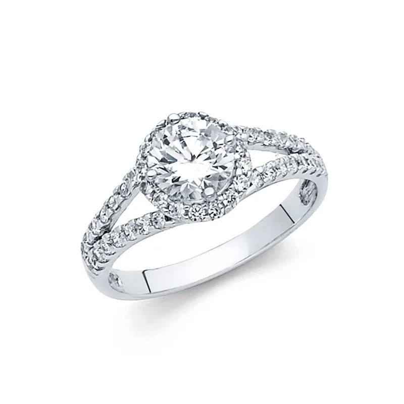 14KW CZ ENGAGMENT RING (RG703)