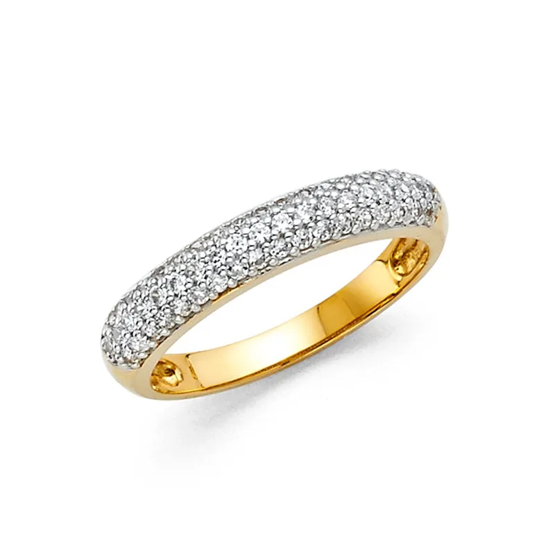 14KY CZ WEDDING BAND (RG82)