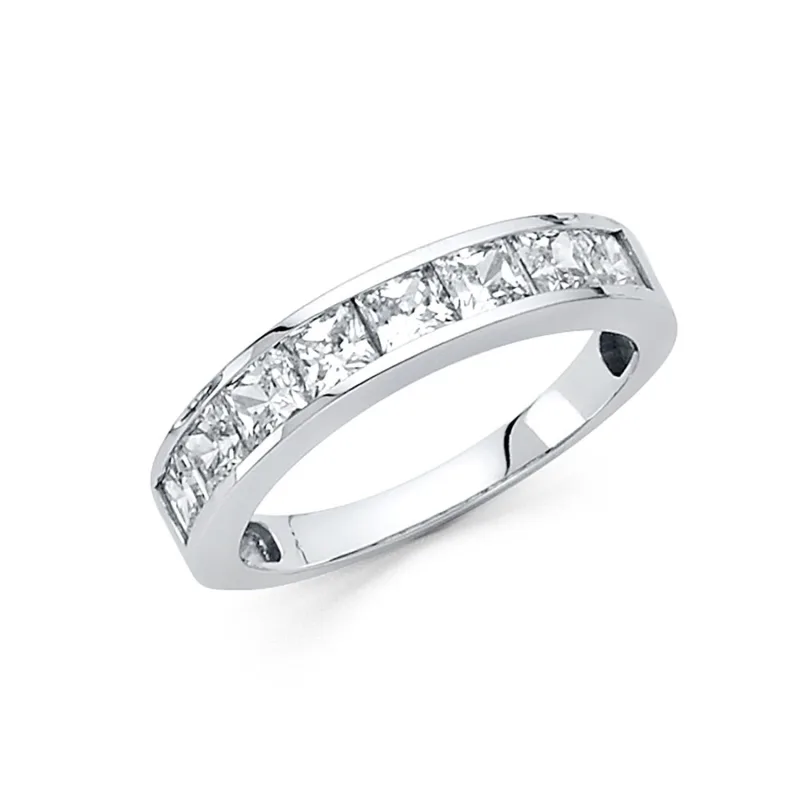 14KW CZ WEDDING BAND (RG70W)
