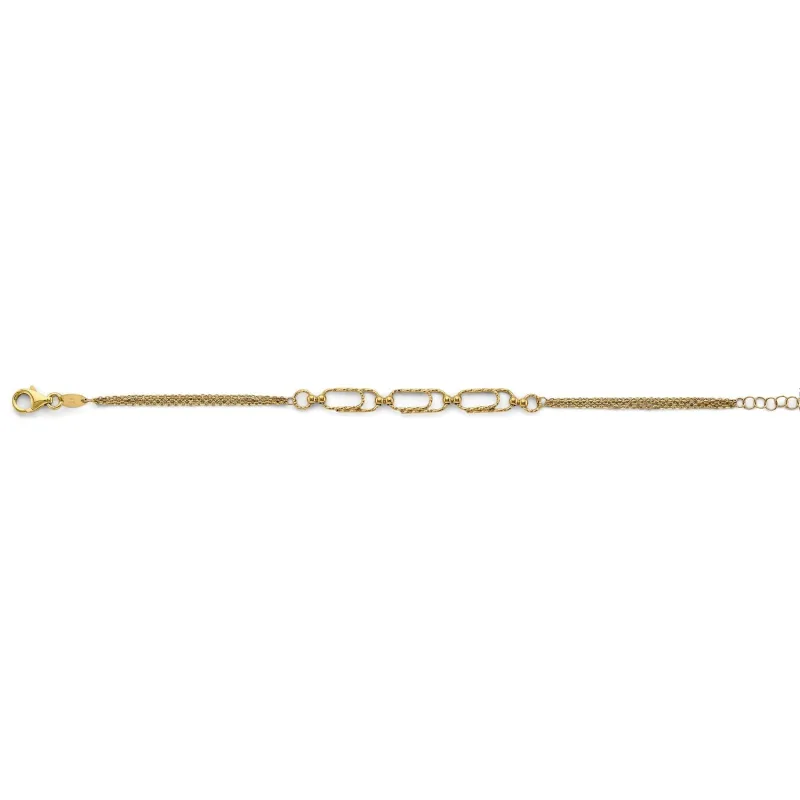 14KY DC Paperclip Bracelet
