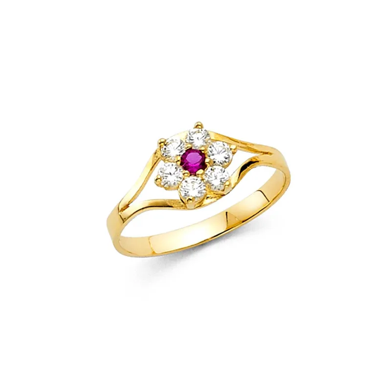 14KY BABY CZ RINGS (RG534)