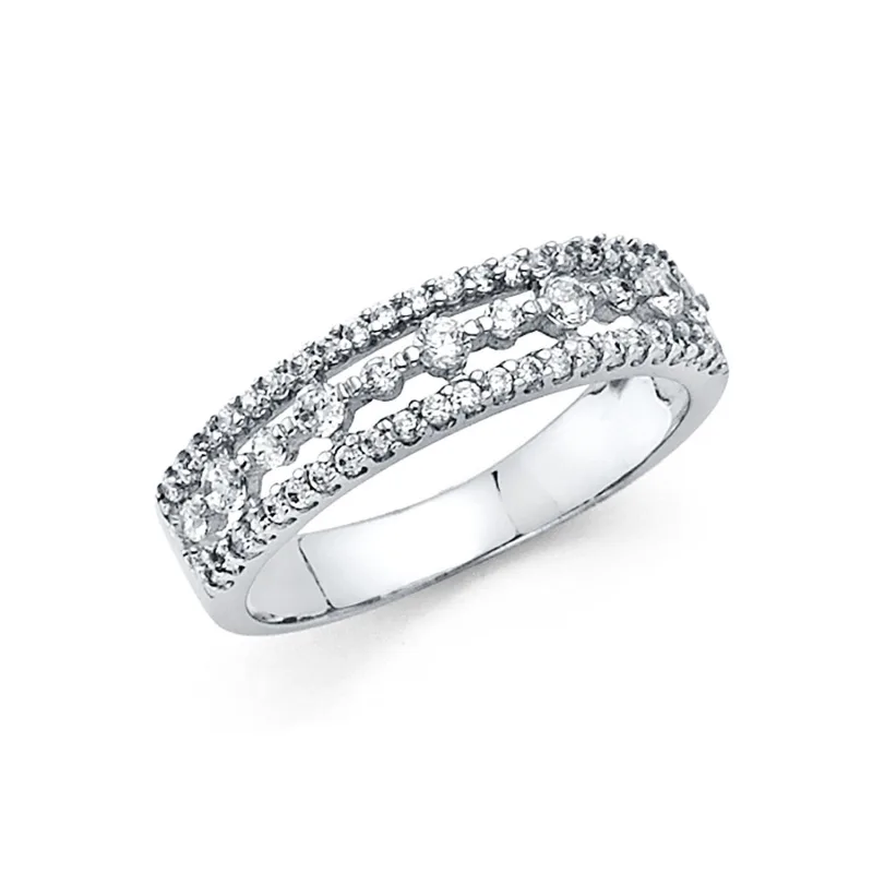 14KW CZ ANNIVERSARY RING (RG307)