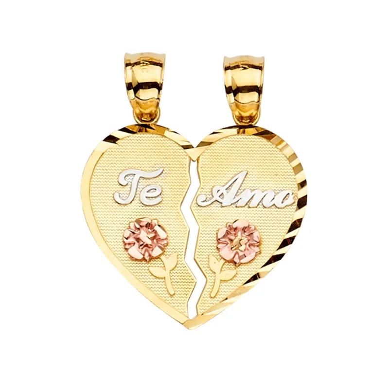 14K 3C Te-Amo Pendant