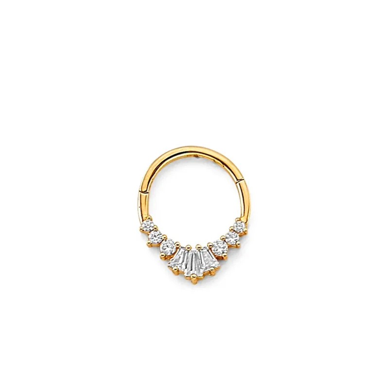 14KY CZ Nose Jewelry
