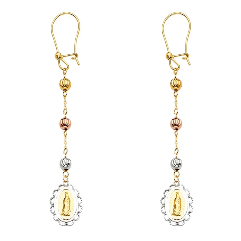 14K 3C GUADALUPE HANGING EAR