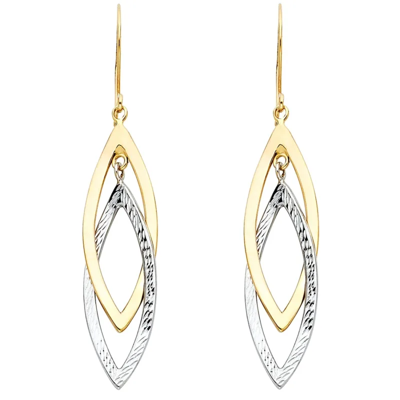 14K 2T HOL DESIGN TUBE EAR
