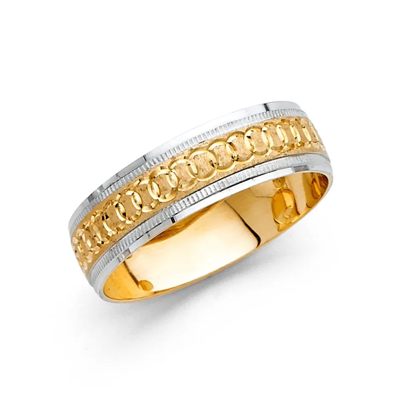 14K 2T 6MM DC WED BAND SZ 10