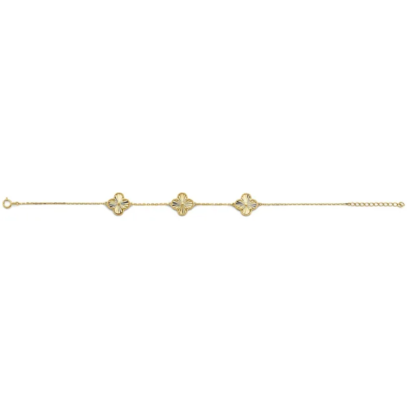 14KY 3 Flower Bracelet