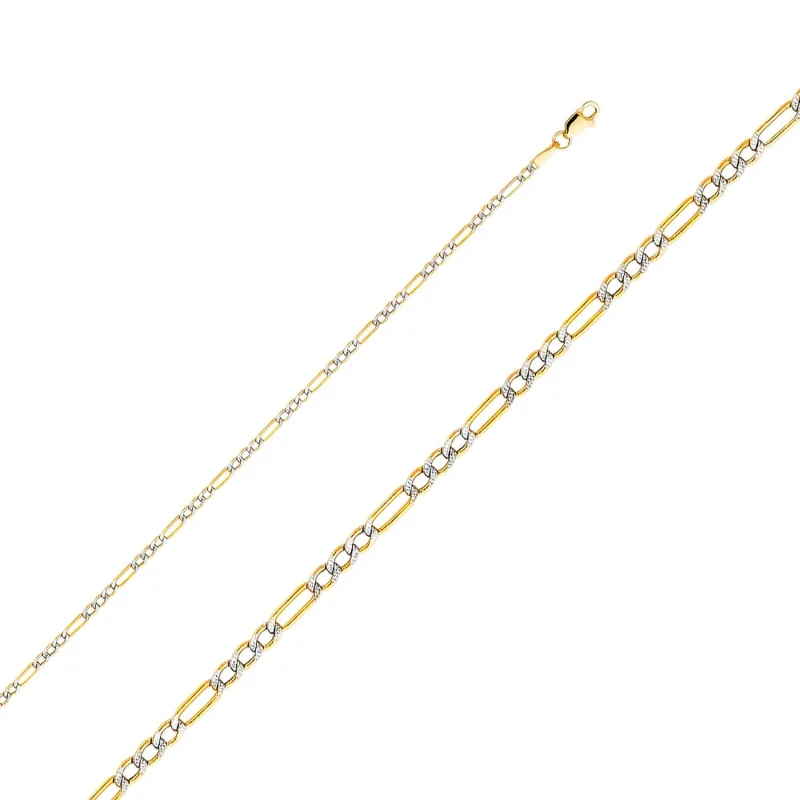 14K 2T 060(2.3MM) HOL FIG WP 3+1