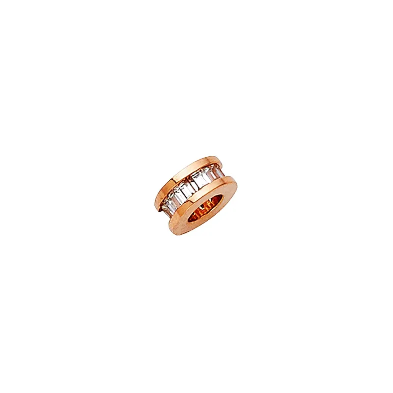 14K PINK CZ TINY PENDANT