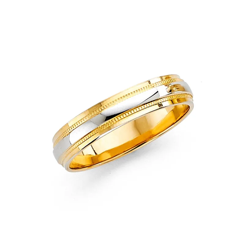 14K 2T 4MM WED BAND SZ 7