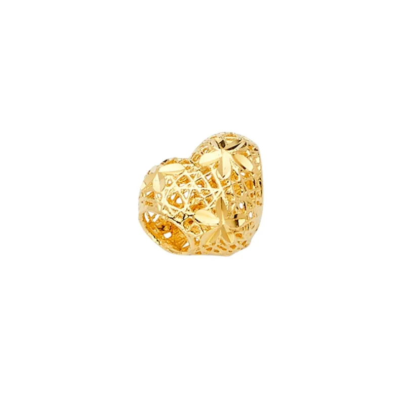 14KY Filigree Heart Slider for Mix&Match Bracelet