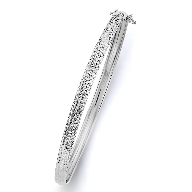 14KW 5mm Crystal D.C. Flexible Bangle - 7