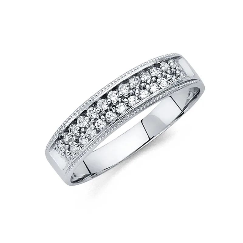 14KW CZ WEDDING BAND MEN (RG231)