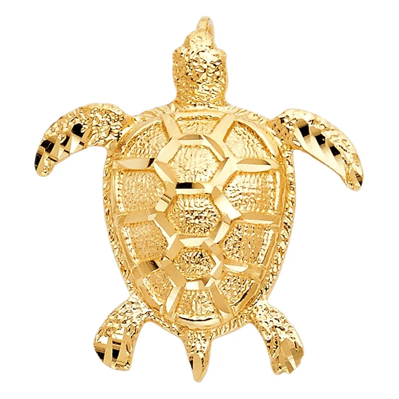 14KY TURTLE PENDANT