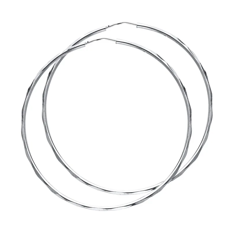 14KW 1.5MM FACETED RD TB HOOP (45MM)