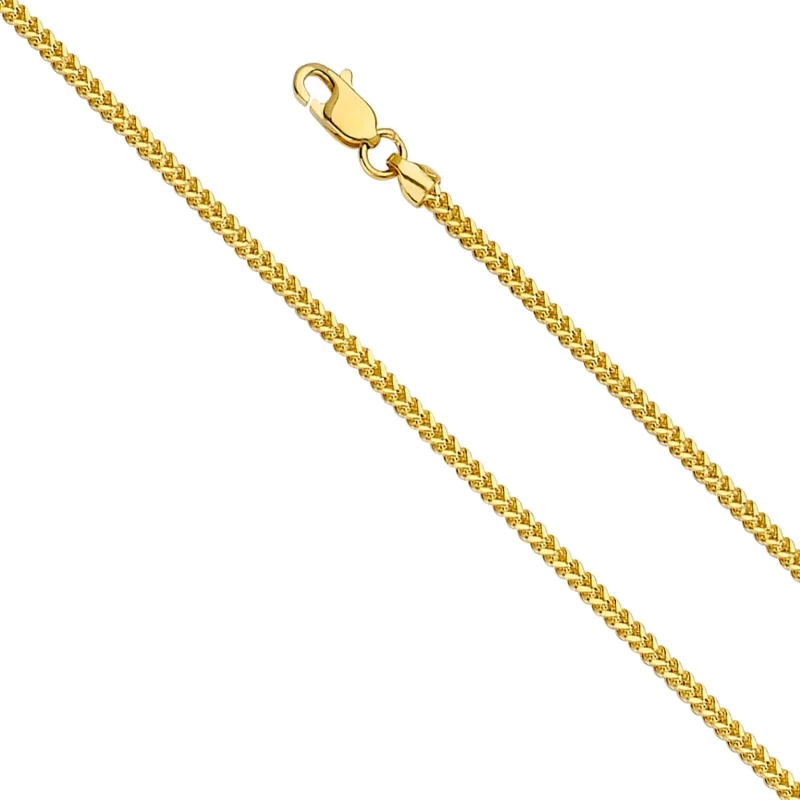 14KY 1.6mm Hollow Square Franco 040