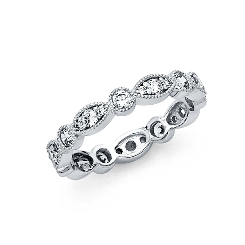 14KW CZ ETERNITY RING (RS9)