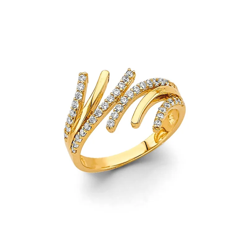 14KY CZ Fancy Ring
