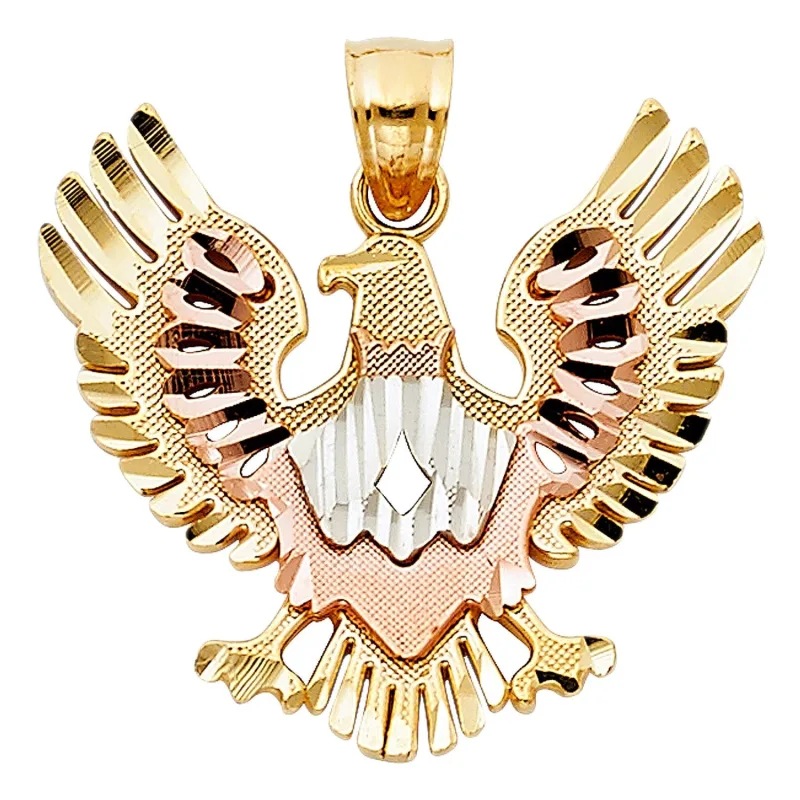 14K 3C EAGLE PENDANT