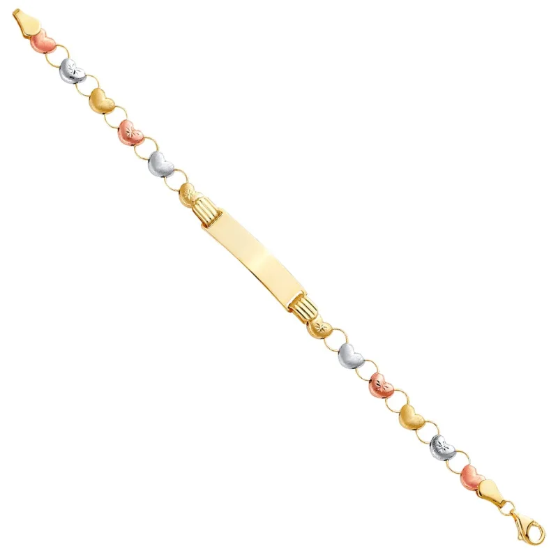14K 3C Stampato BR w/Plain ID for Junior