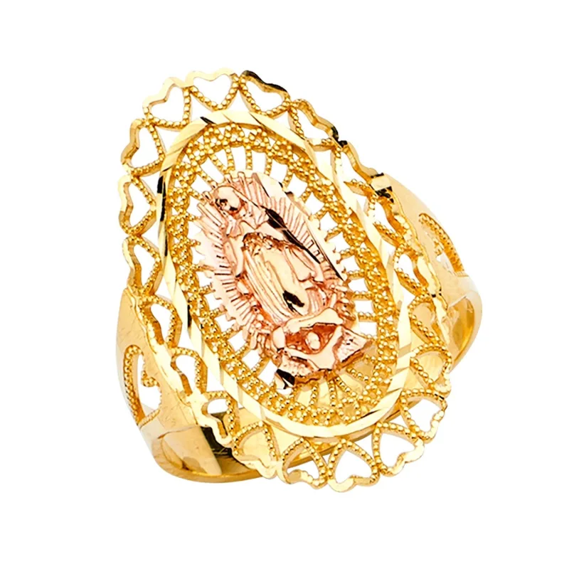 14K 2C Guadalupe Ring