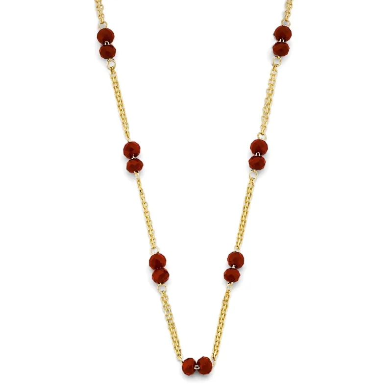 14KY Coral Bead Necklace