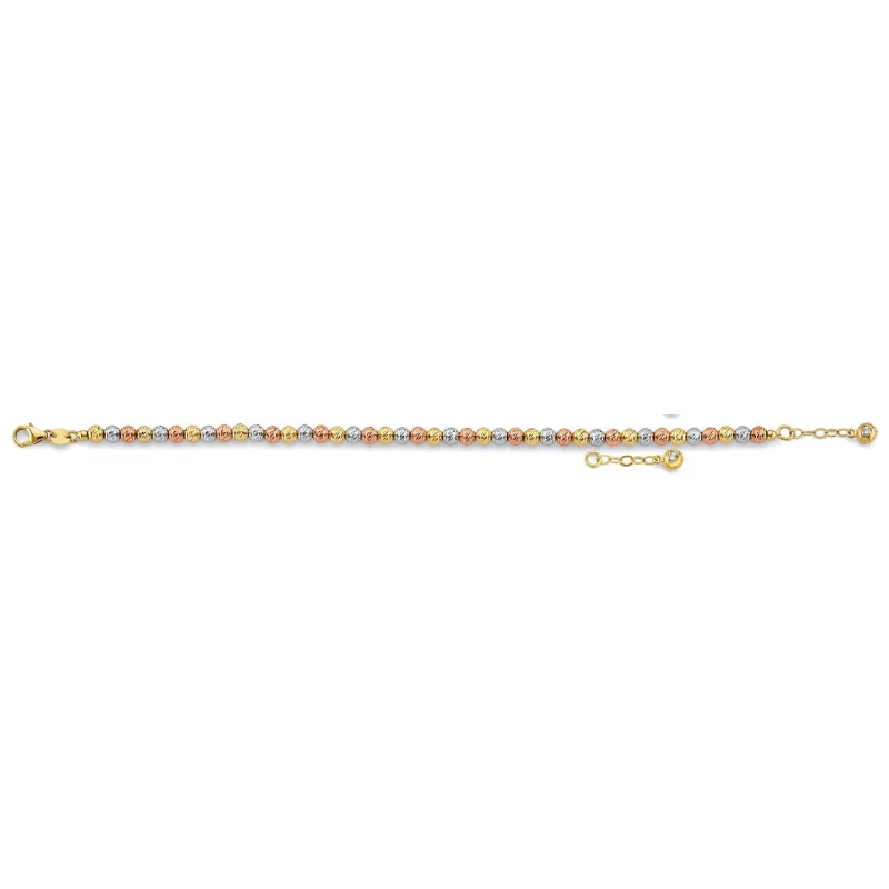 14K 3C D.C. Ball Bracelet
