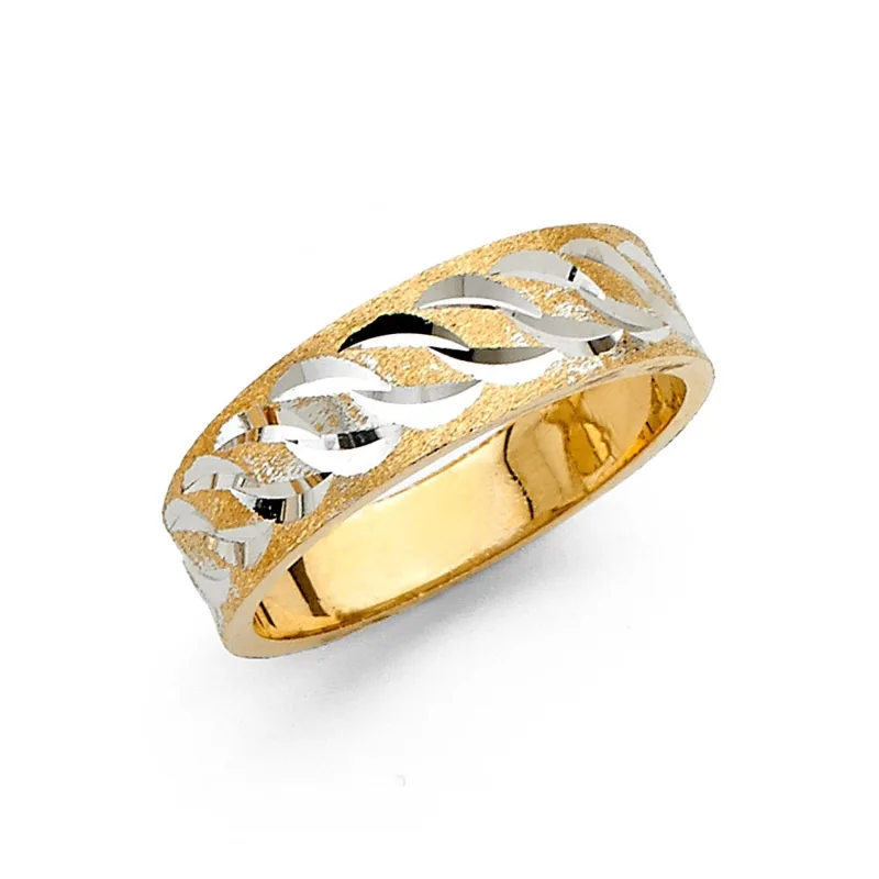 14K 2T 6MM DC TAPERED WED BD SZ 7