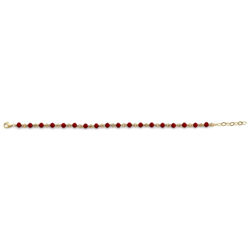 14KY Coral Bracelet