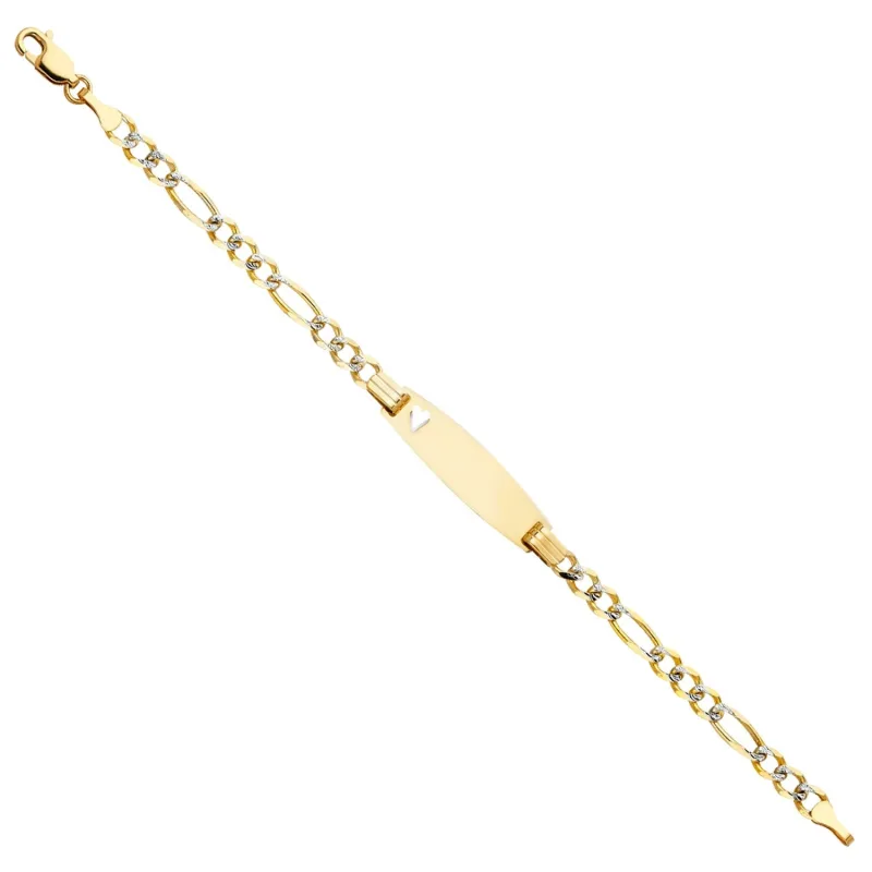 14K FIG 3+1 100 WP OVAL BABY ID BR