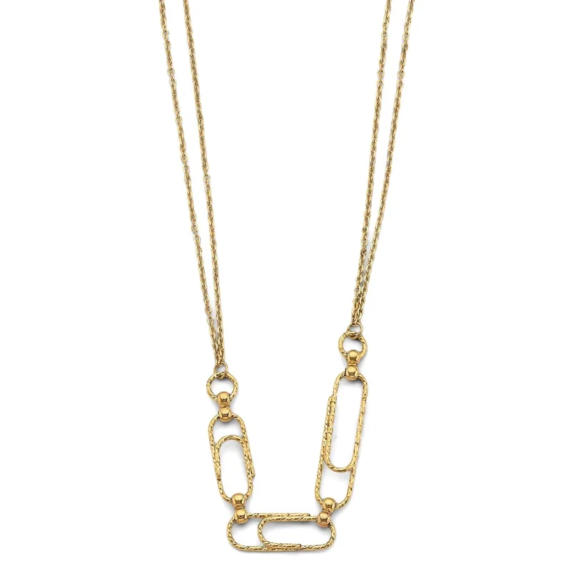 14KY DC Paperclip Necklace