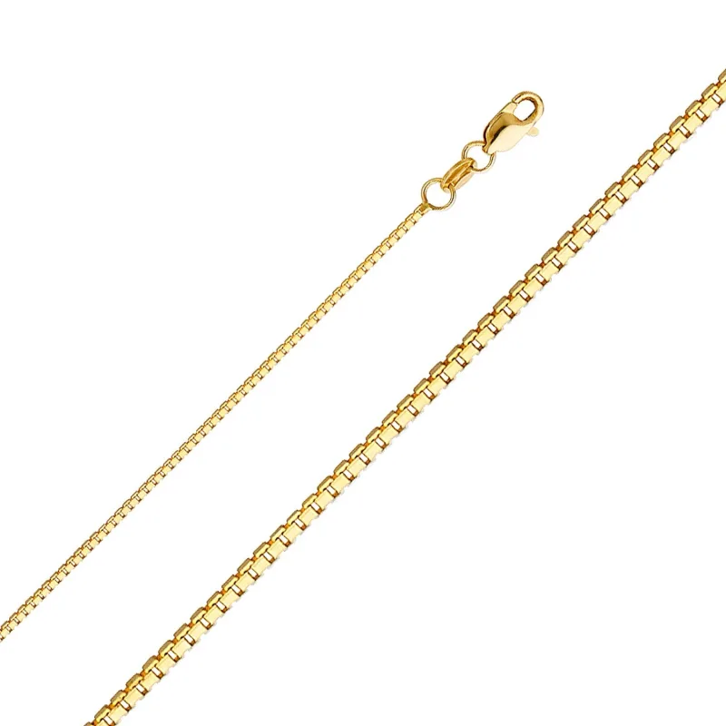 14KY 1.0MM BOX CHAIN