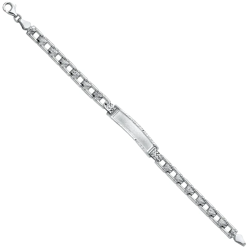 14KW STAMPATO BABY ID BRACELET