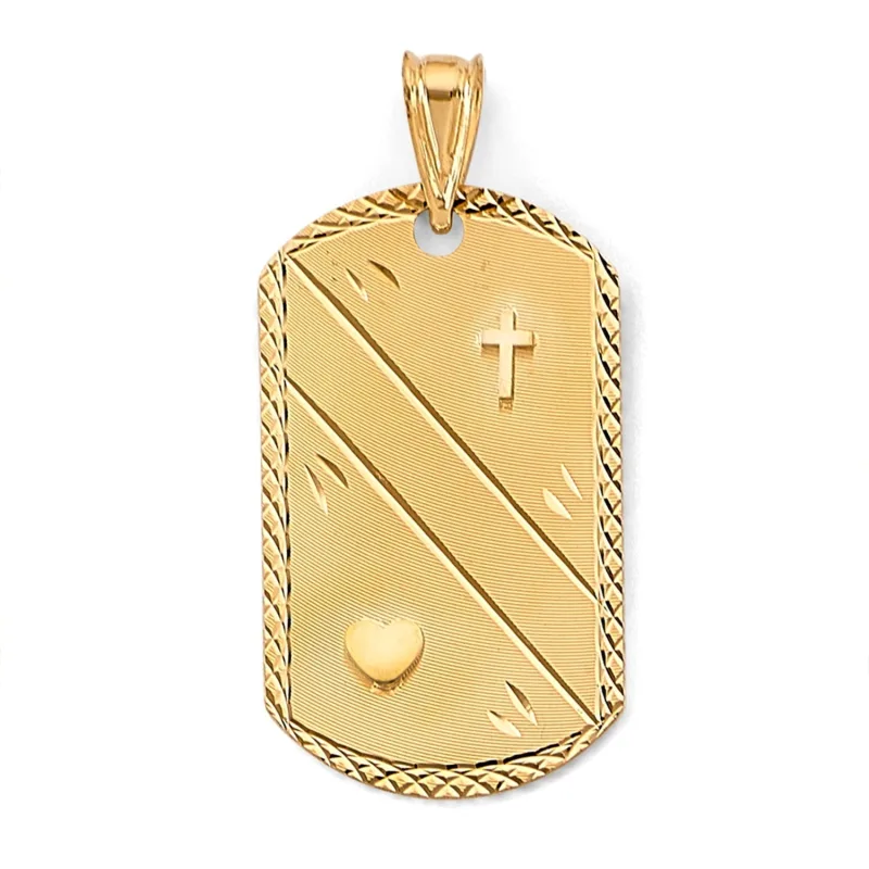 14KY Religious Stamp Pendant
