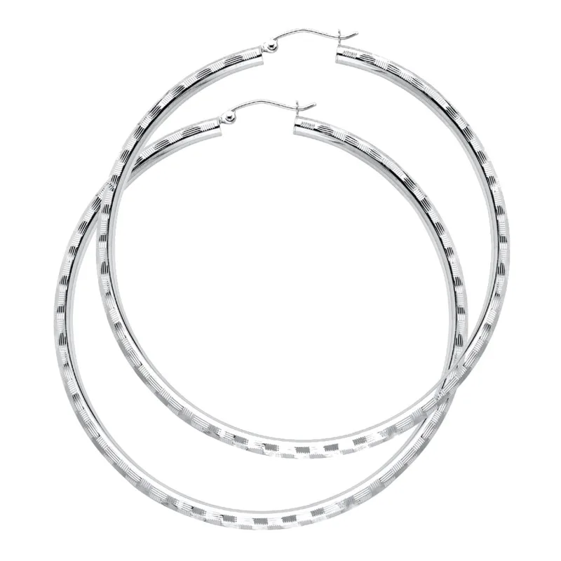 14KW 3MM DC HOOP EARRING