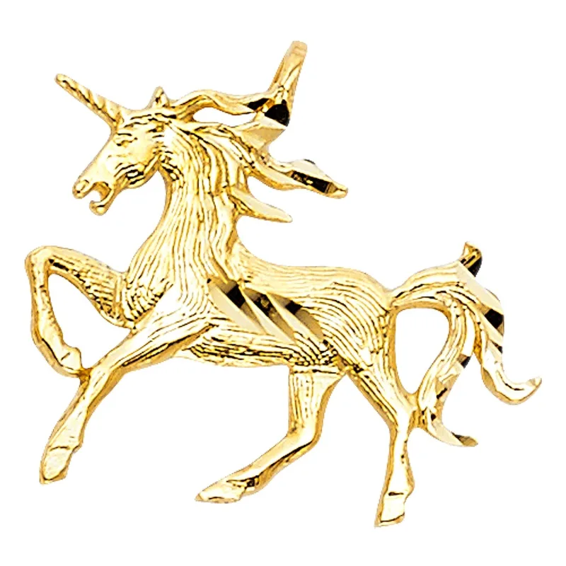 14KY UNICORN PENDANT