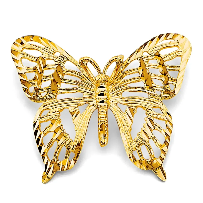 14KY Big Butterfly Pendant