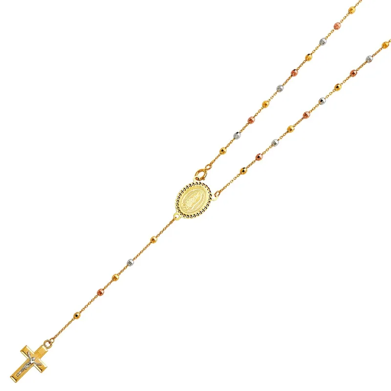 14K 3C 2.5MM DISCO BALL ROSA-NECK