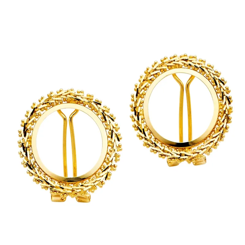 14KY 2.5 PESOS BOLA EARRING