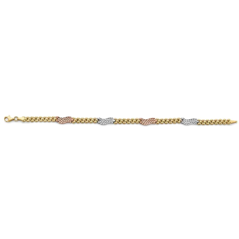 14K 3C Fancy Bracelet