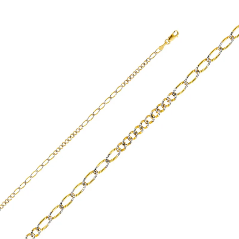 14K 2T Figaro 10+7 WP 060