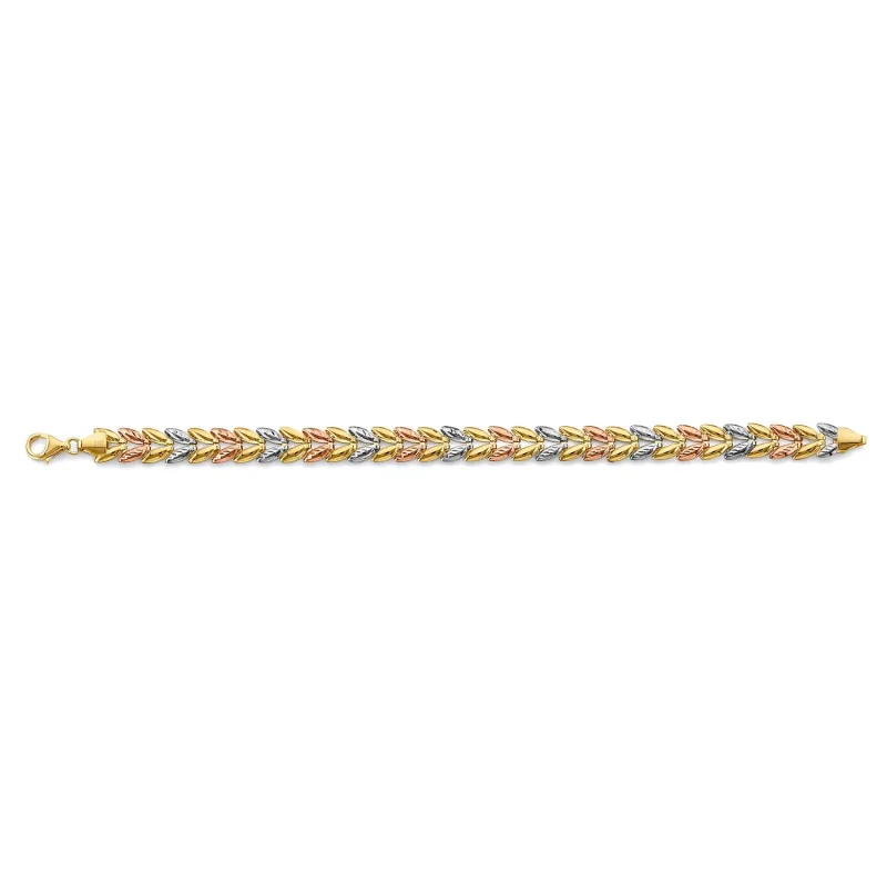 14K 3C Fancy Hollow Bracelet